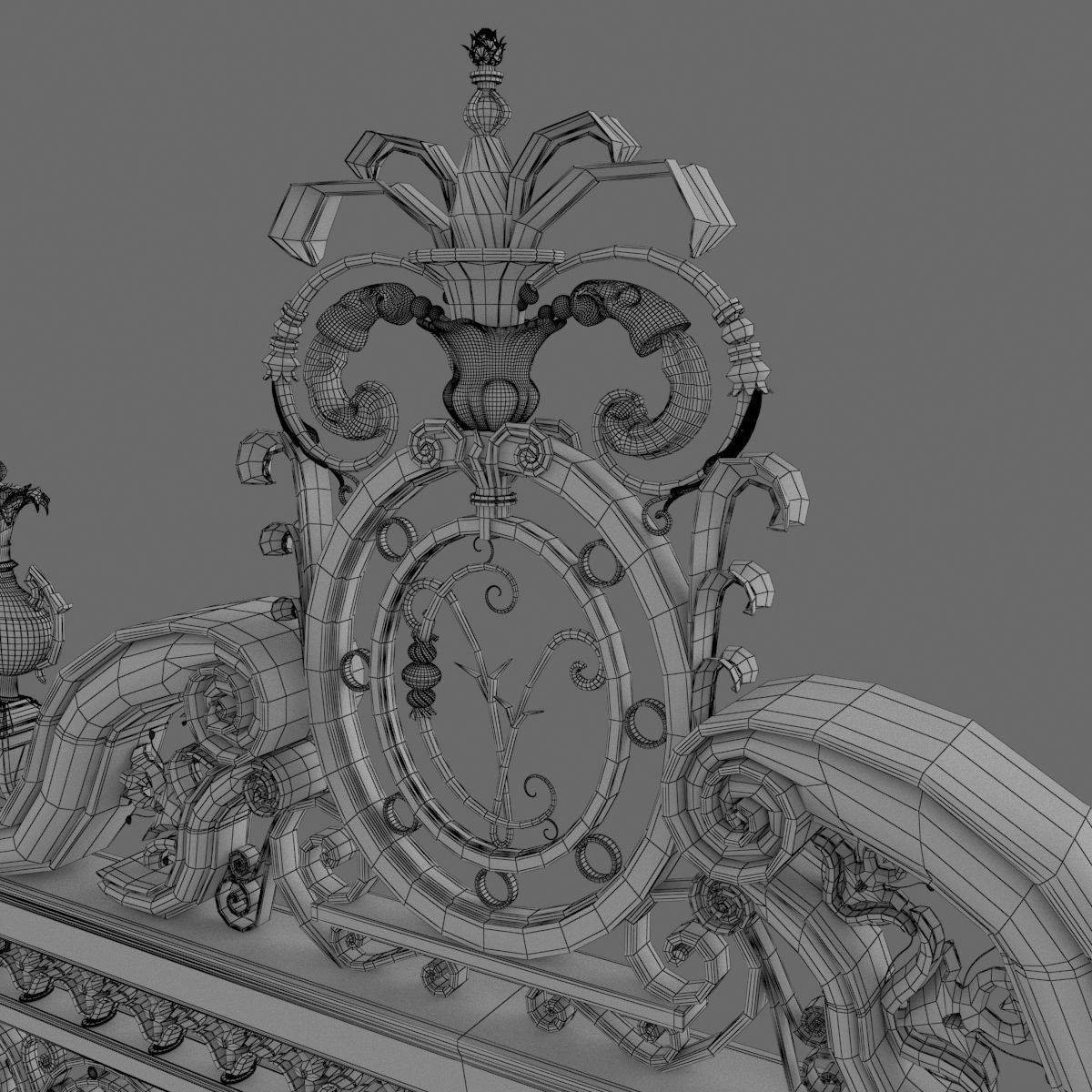 Exterior Mansion Gate 3D model_14