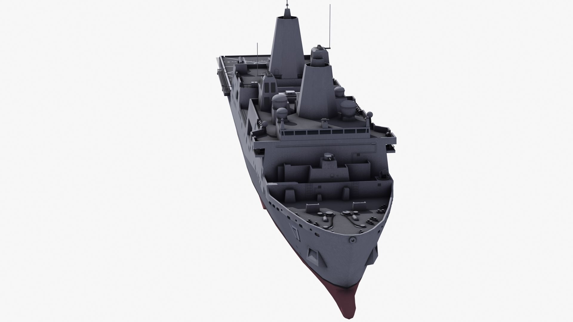 San Antonio LPD Assault Ship 3D model_23