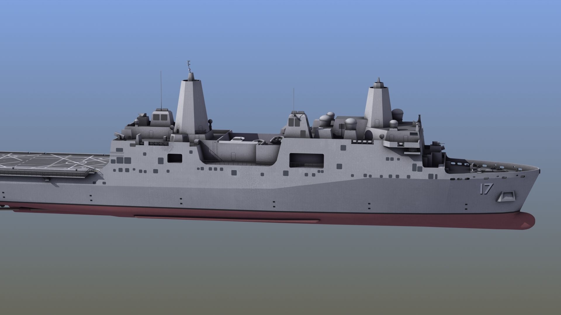 San Antonio LPD Assault Ship 3D model_28