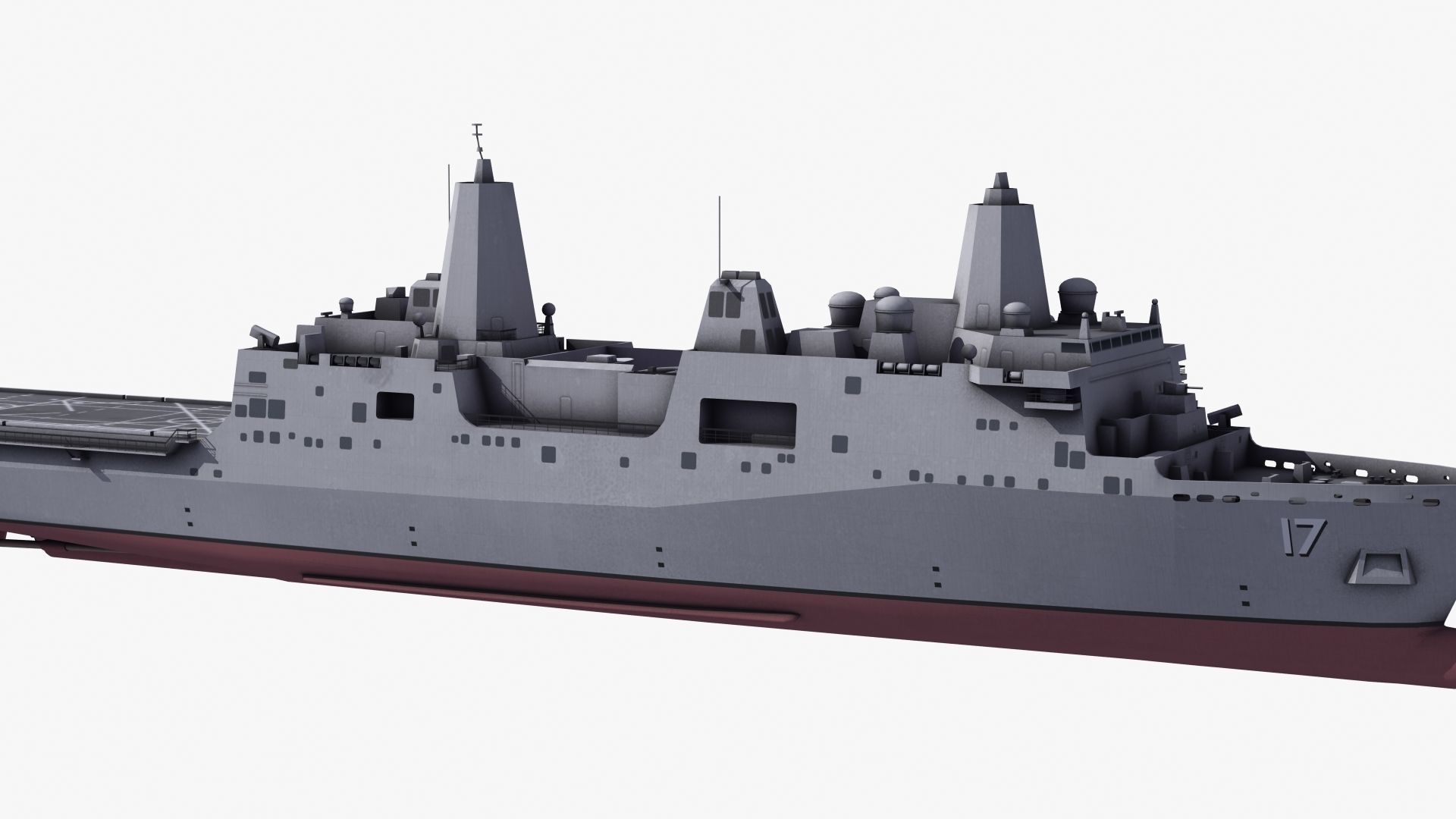 San Antonio LPD Assault Ship 3D model_21