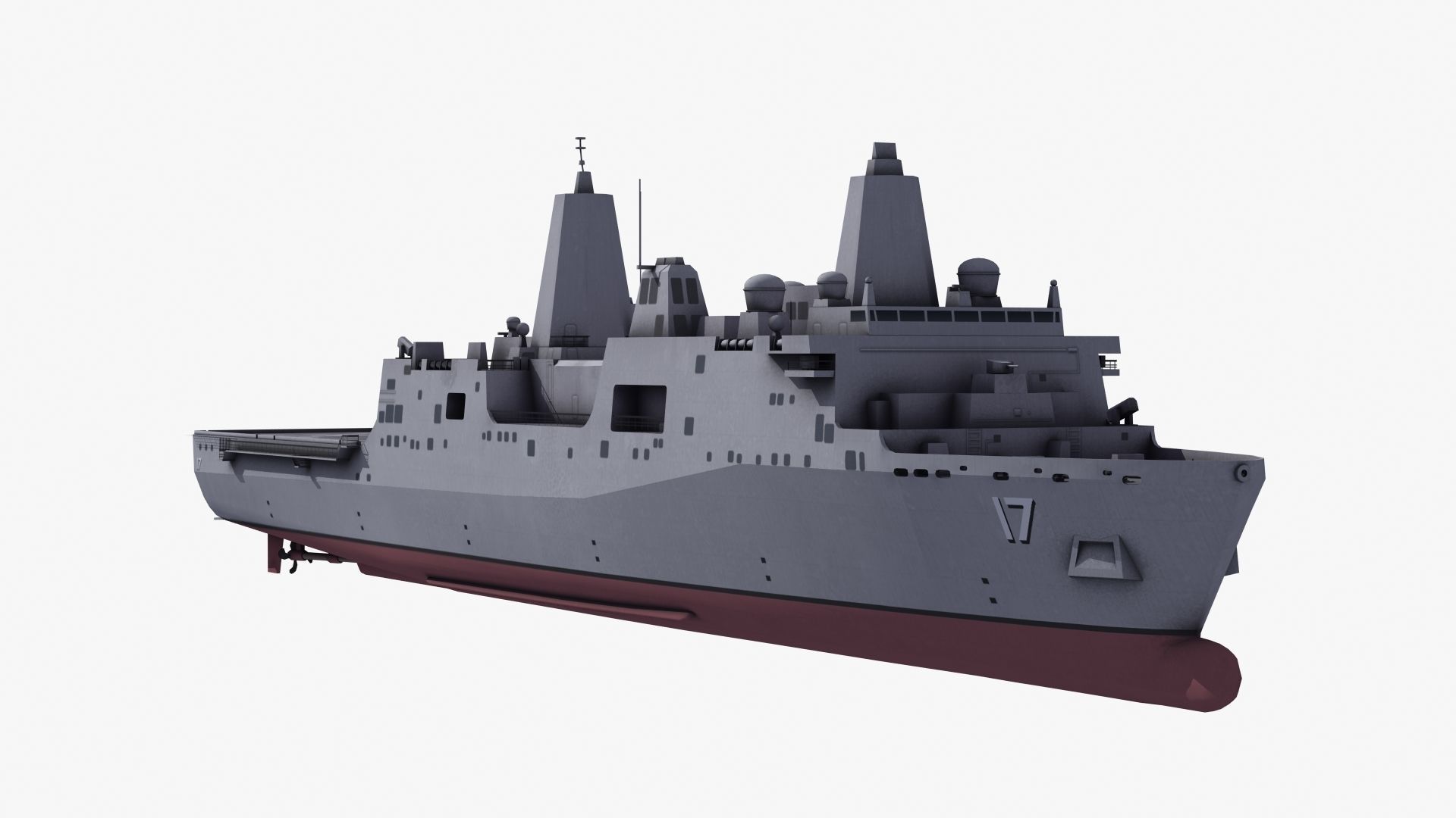 San Antonio LPD Assault Ship 3D model_22