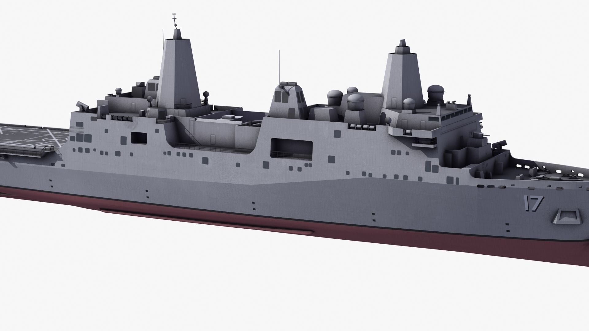 San Antonio LPD Assault Ship 3D model_19