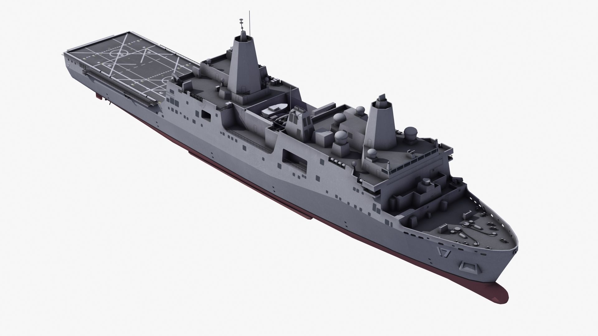 San Antonio LPD Assault Ship 3D model_14