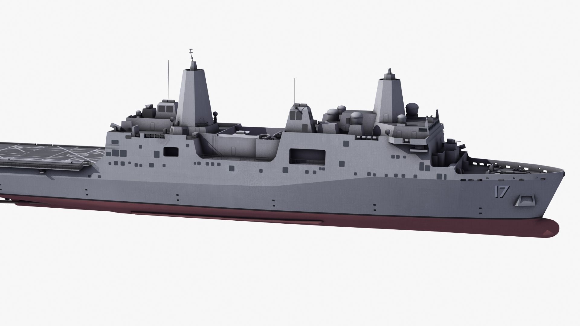 San Antonio LPD Assault Ship 3D model_17