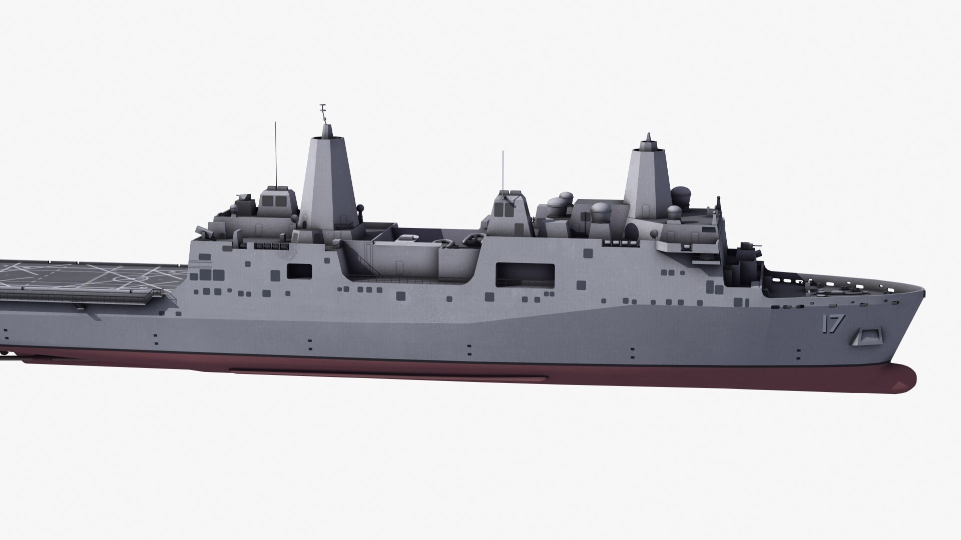 San Antonio LPD Assault Ship 3D model_20