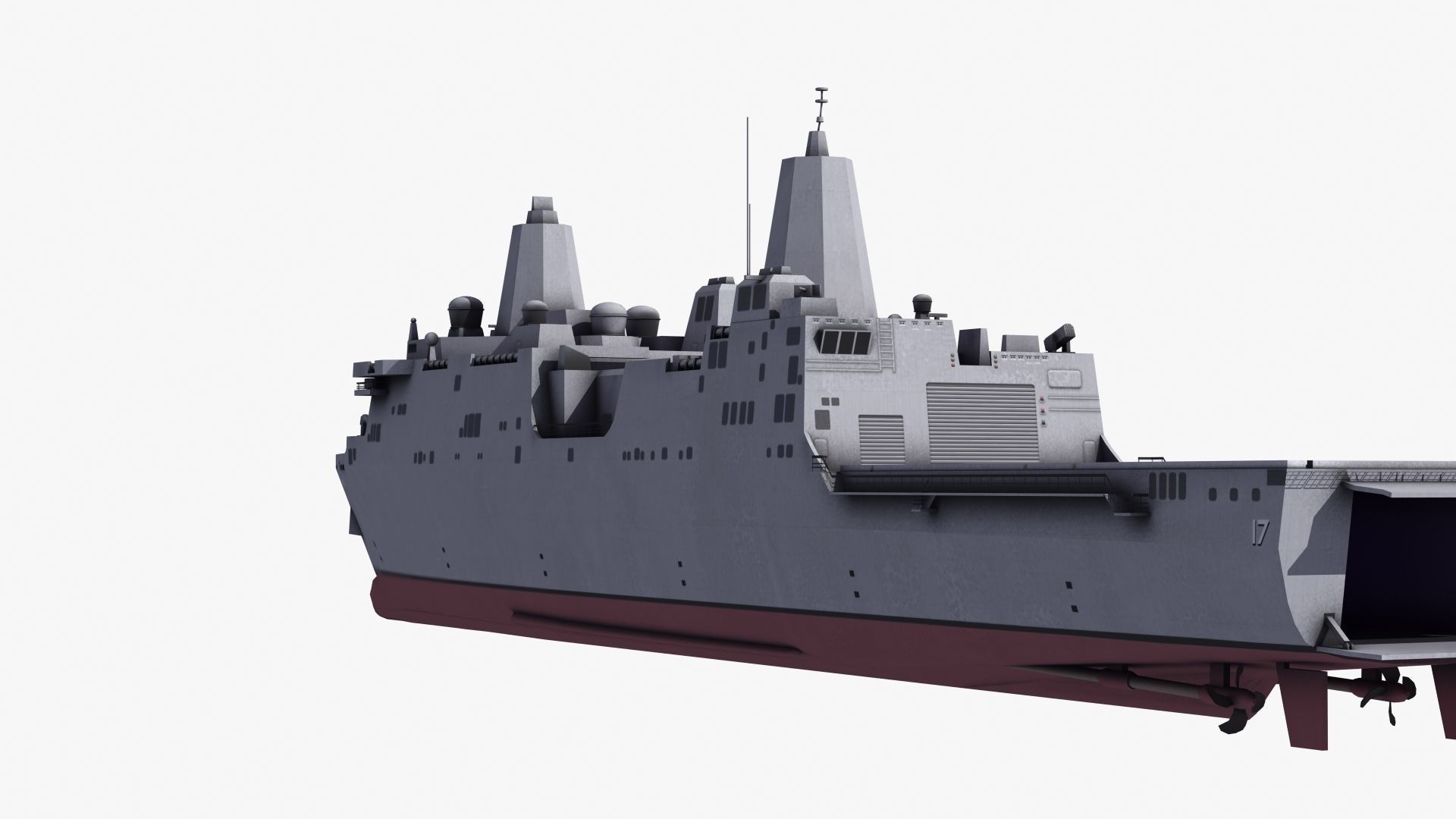 San Antonio LPD Assault Ship 3D model_15