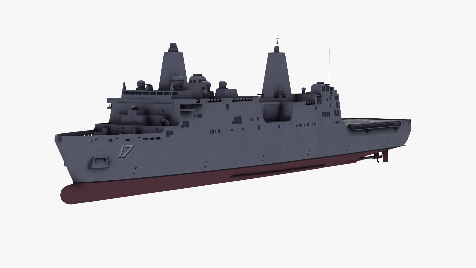 San Antonio LPD Assault Ship 3D model_24