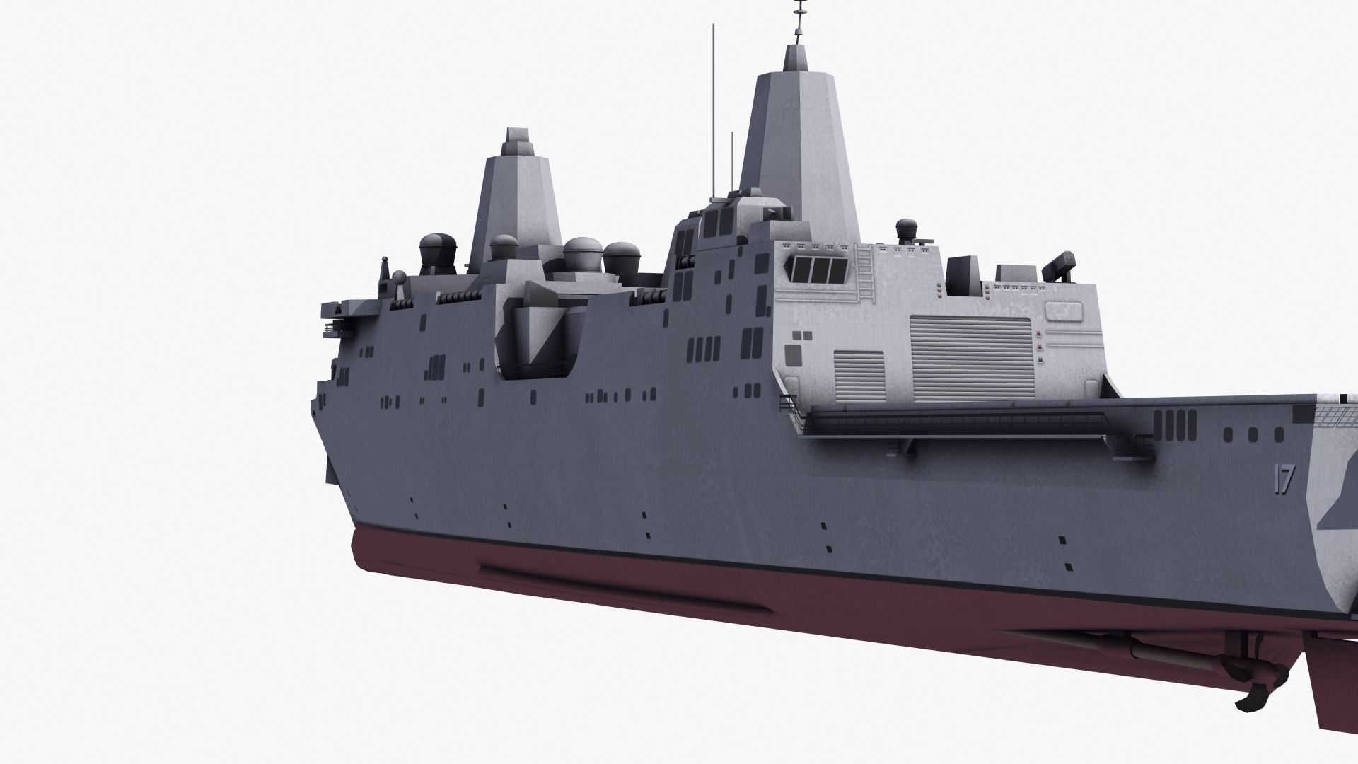 San Antonio LPD Assault Ship 3D model_12
