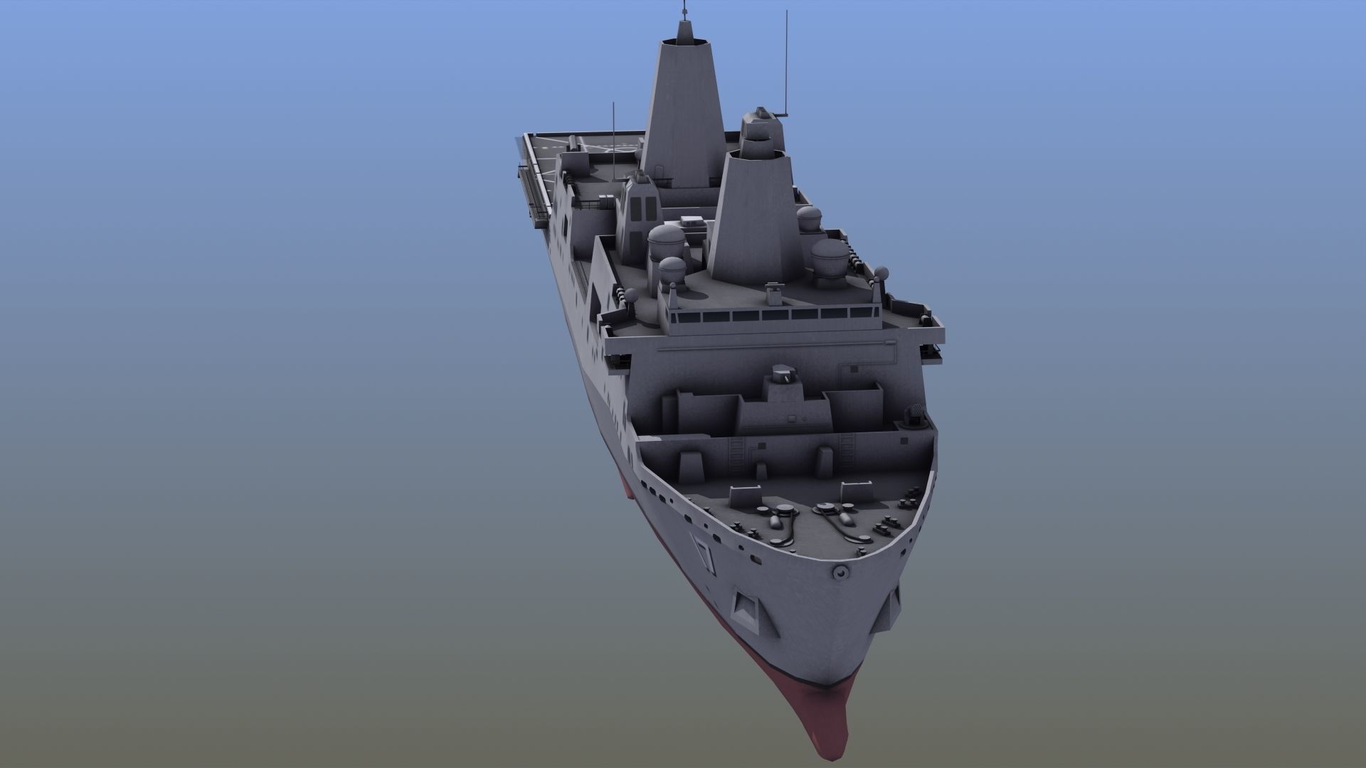 San Antonio LPD Assault Ship 3D model_37