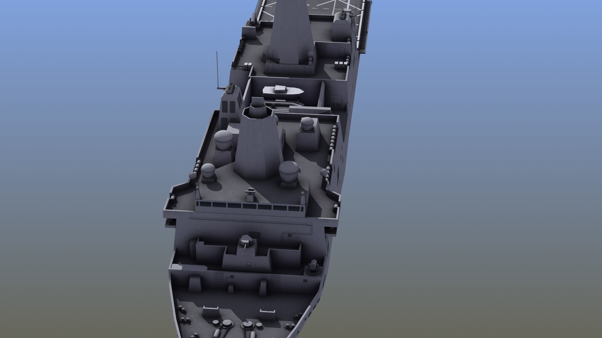 San Antonio LPD Assault Ship 3D model_5