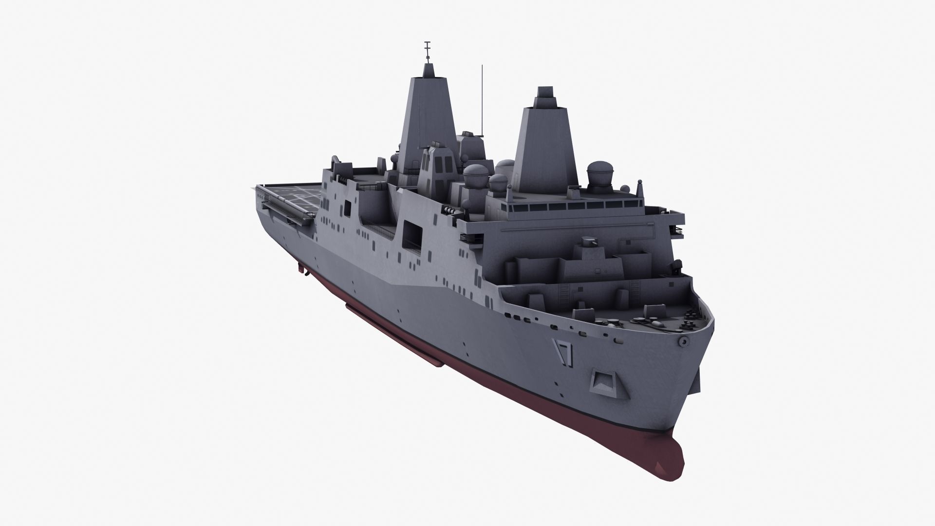 San Antonio LPD Assault Ship 3D model_25