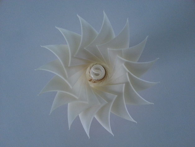 Turbine Inspired Lamp Shade Free 3D print model_1