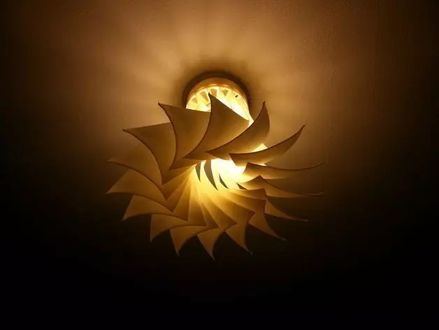 Turbine Inspired Lamp Shade Free 3D print model_0