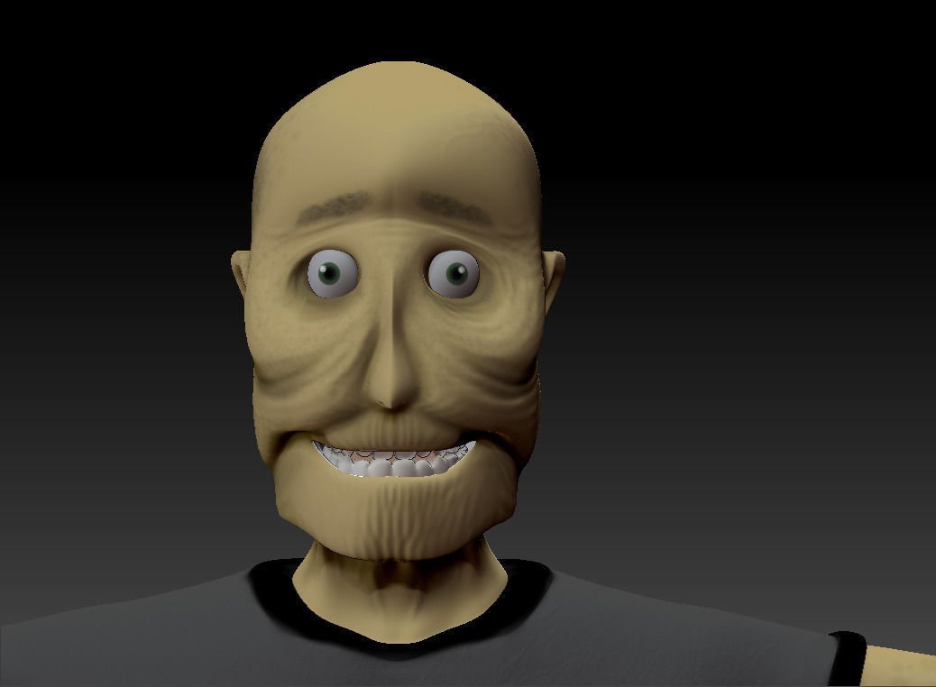 old man 3D model_1