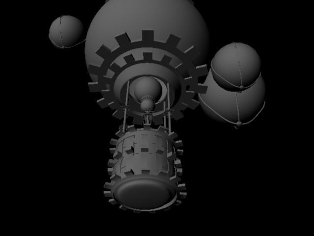 hot air balloon 3D model_0