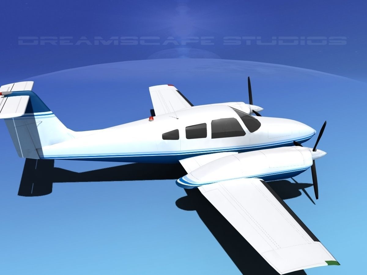 Piper PA-44-180T Turbo Seminole V06 3D model_4