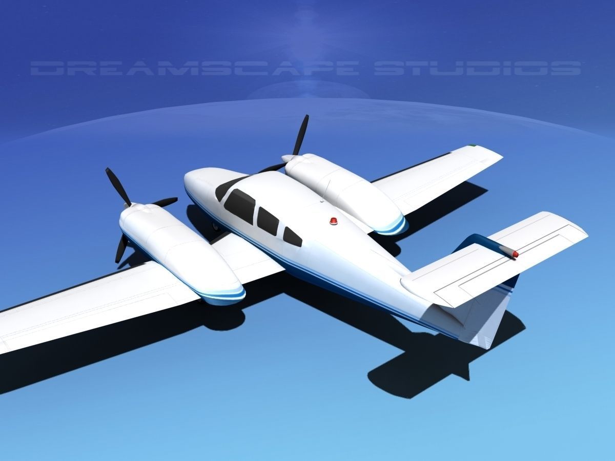 Piper PA-44-180T Turbo Seminole V06 3D model_9