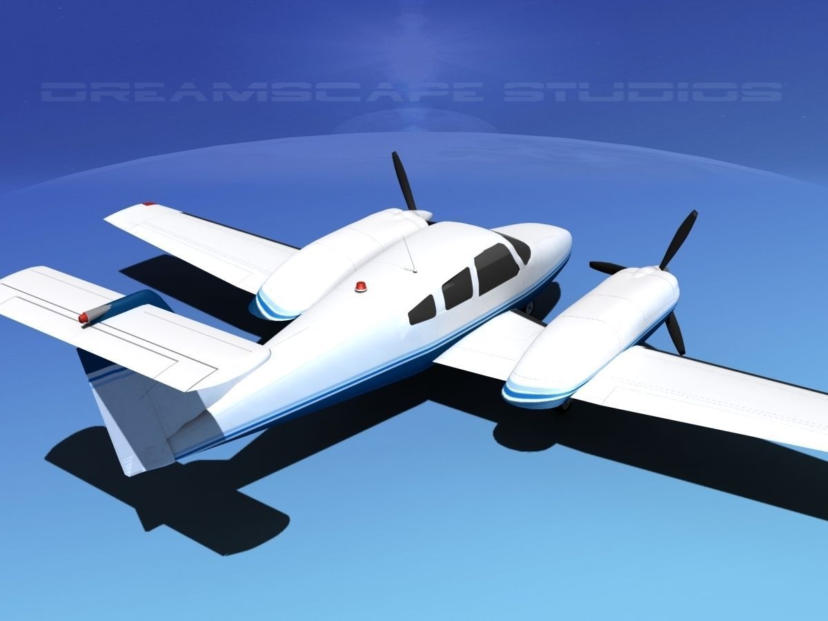 Piper PA-44-180T Turbo Seminole V06 3D model_5