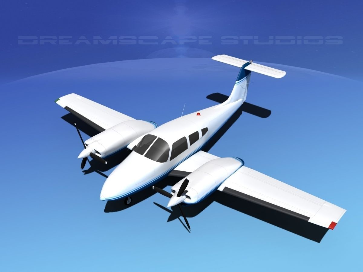 Piper PA-44-180T Turbo Seminole V06 3D model_10