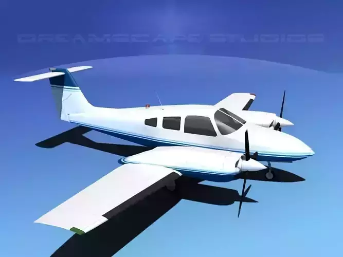 Piper PA-44-180T Turbo Seminole V06 3D model