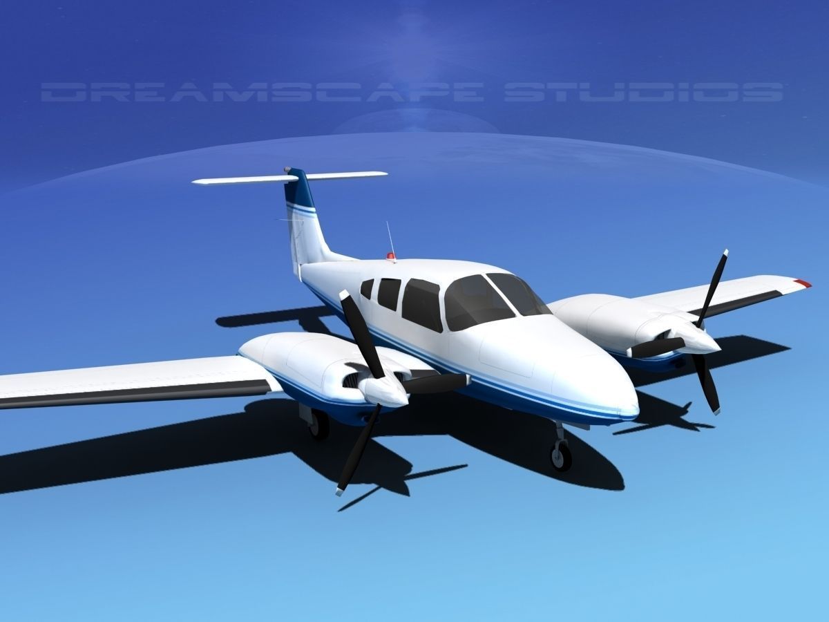 Piper PA-44-180T Turbo Seminole V06 3D model_3