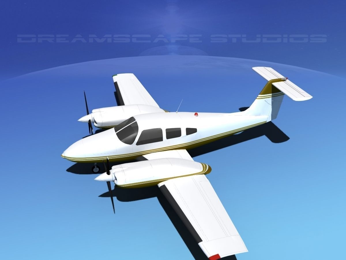 Piper PA-44-180T Turbo Seminole V09 3D model_8