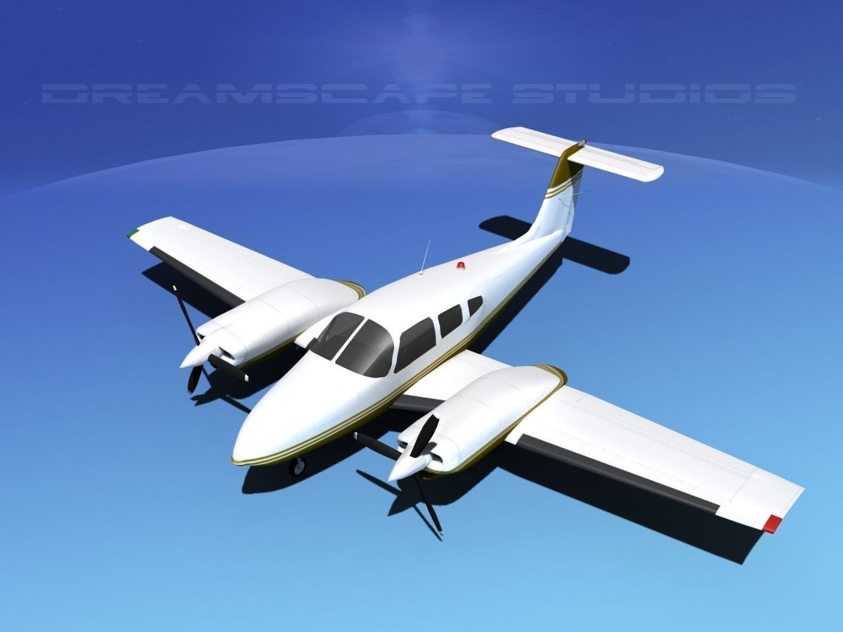 Piper PA-44-180T Turbo Seminole V09 3D model_10