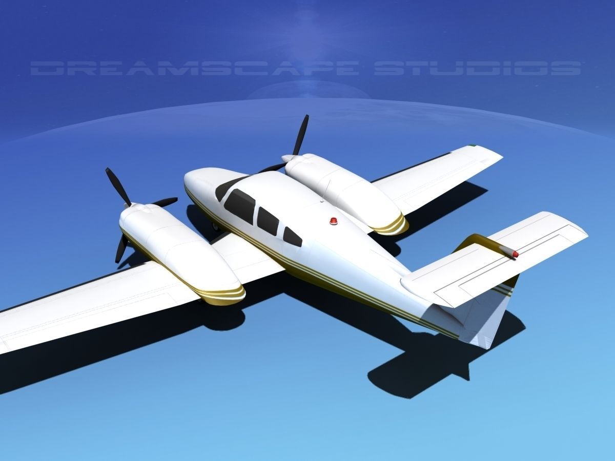 Piper PA-44-180T Turbo Seminole V09 3D model_9
