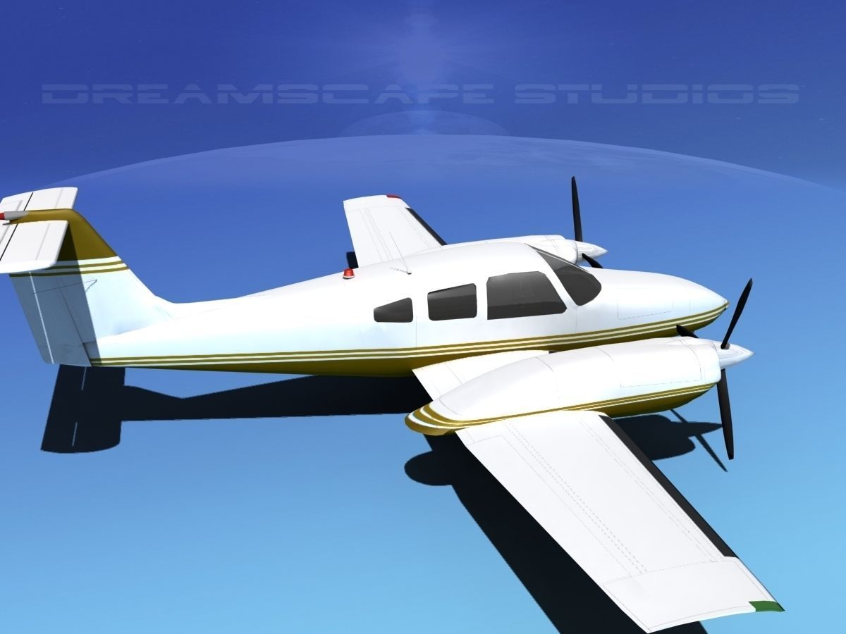Piper PA-44-180T Turbo Seminole V09 3D model_4