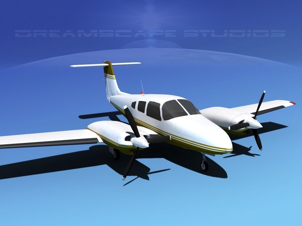 Piper PA-44-180T Turbo Seminole V09 3D model_3