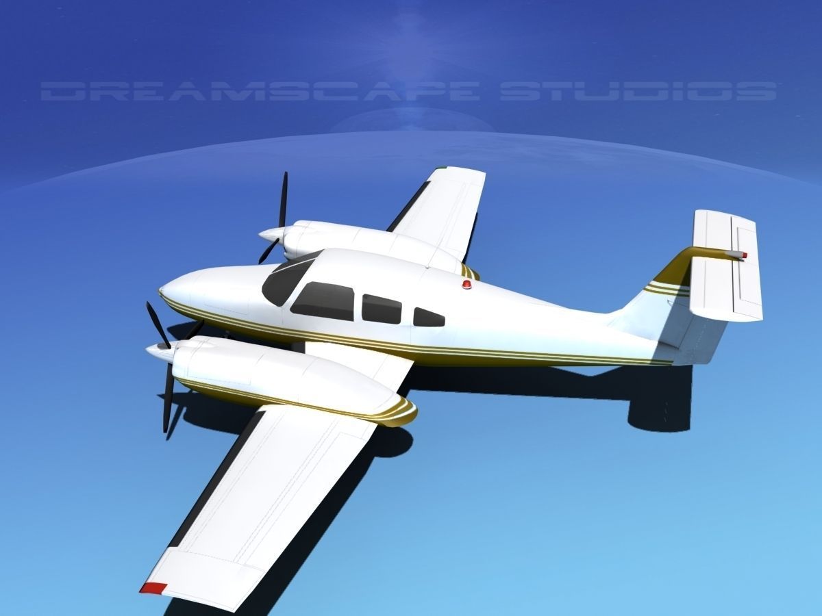 Piper PA-44-180T Turbo Seminole V09 3D model_7