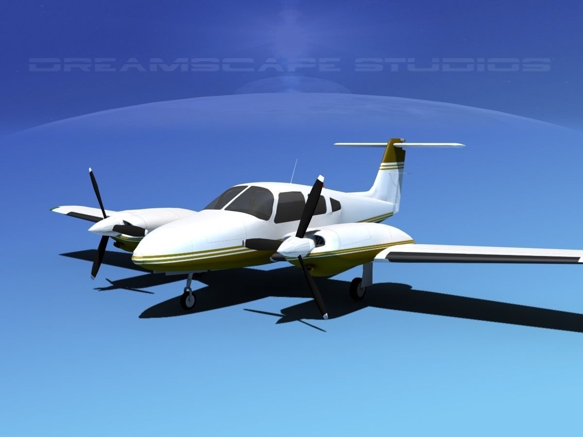 Piper PA-44-180T Turbo Seminole V09 3D model_1