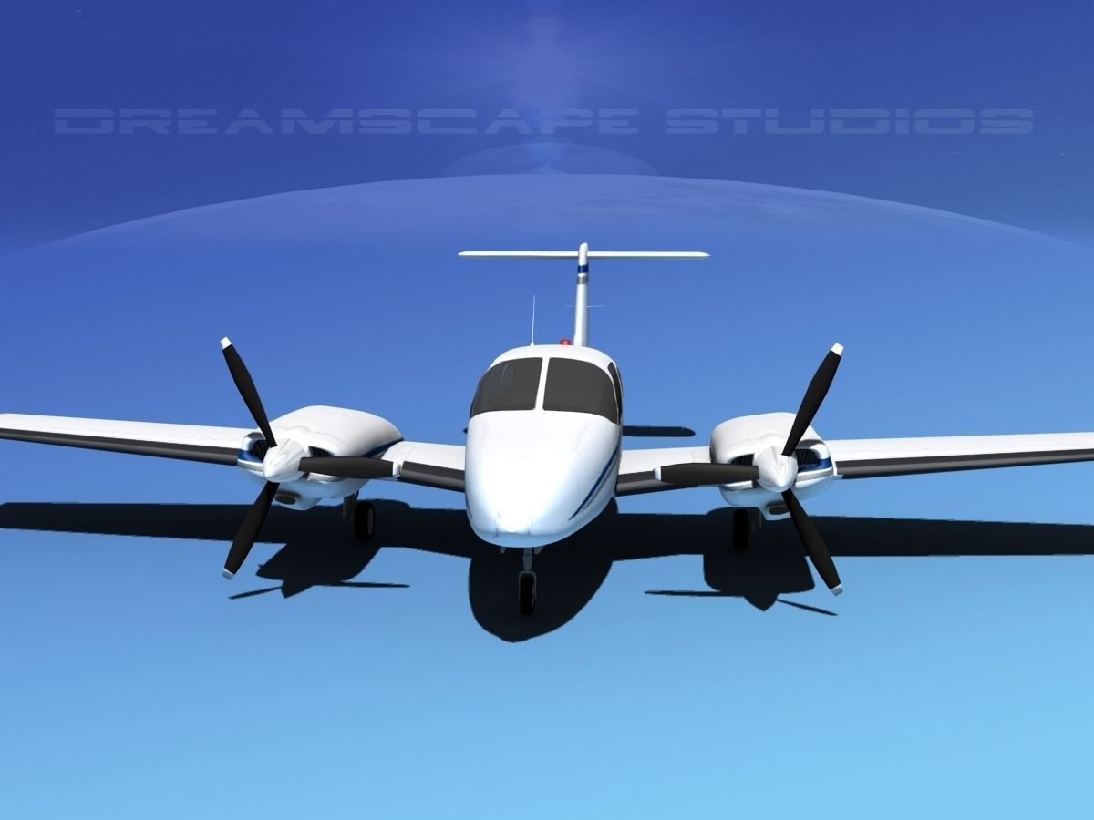 Piper PA-44-180T Turbo Seminole V13 3D model_1