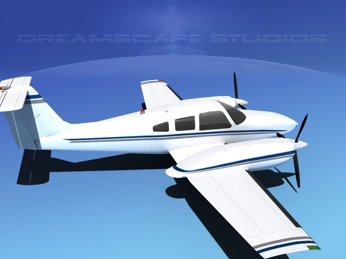 Piper PA-44-180T Turbo Seminole V13 3D model_4