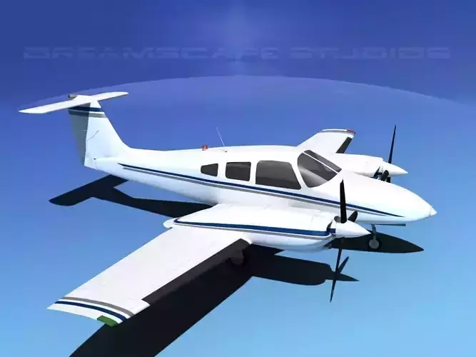 Piper PA-44-180T Turbo Seminole V13 3D model
