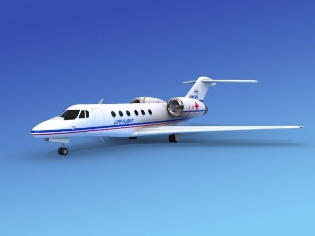 Cessna Citation X Life Flight 3D model_6