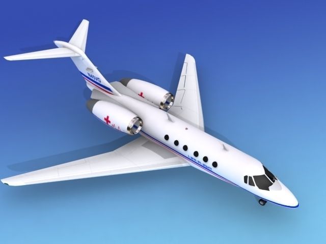 Cessna Citation X Life Flight 3D model_9