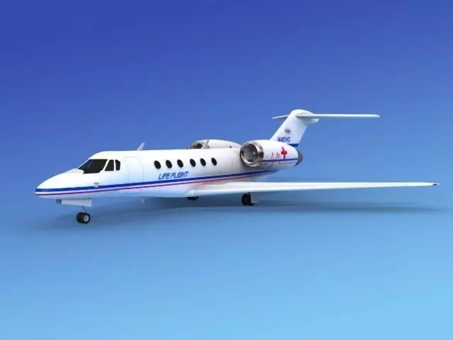 Cessna Citation X Life Flight 3D model_0