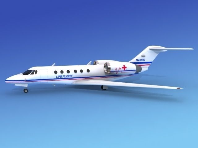Cessna Citation X Life Flight 3D model_1