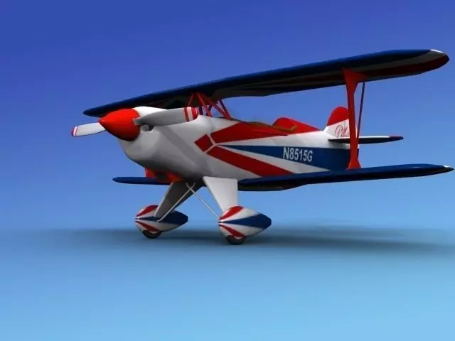 Pitts Special 3D model rigged | CGTrader