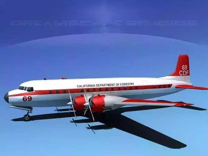Douglas DC-7C Cal Dep Forestry