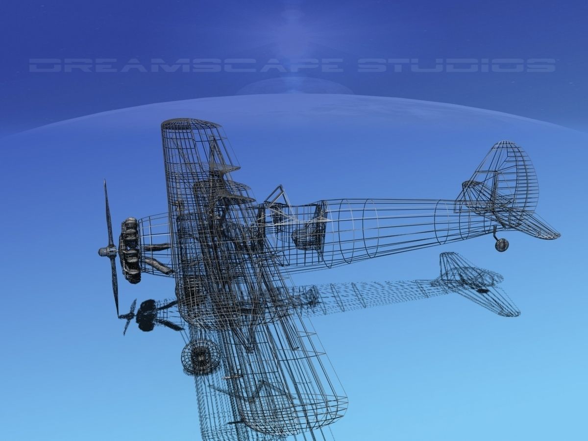 Stearman PT-17 Kaydet Military Trainer 3D model_12