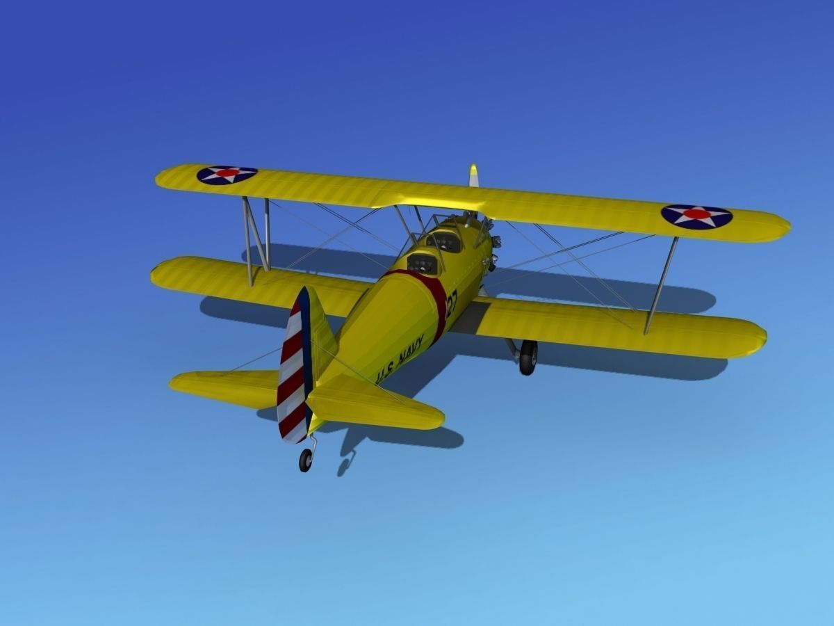Stearman PT-17 Kaydet V04 3D model_5