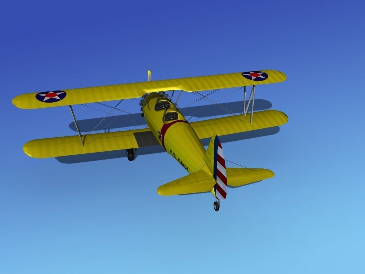 Stearman PT-17 Kaydet V04 3D model_7