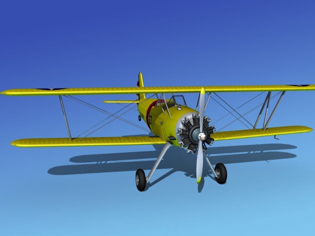 Stearman PT-17 Kaydet V04 3D model_3