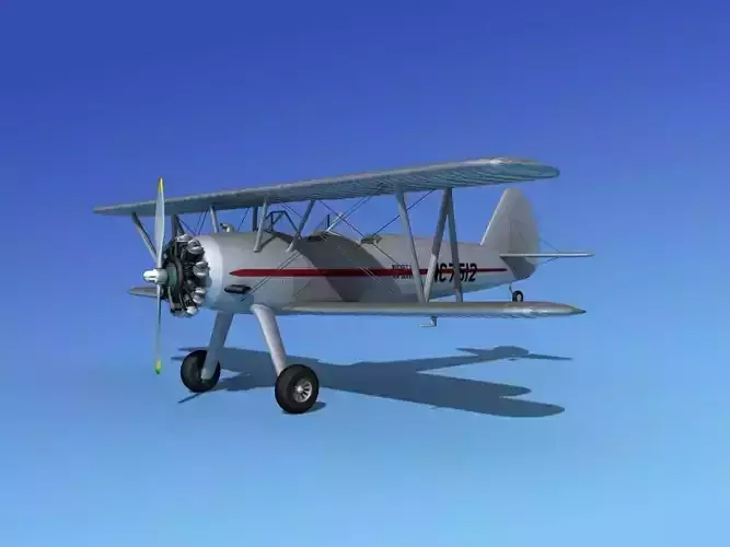 Stearman PT-17 Kaydet V06 3D model