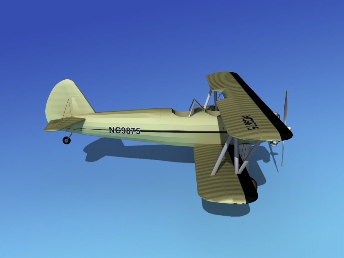 Stearman PT-17 Kaydet V09 3D model_4