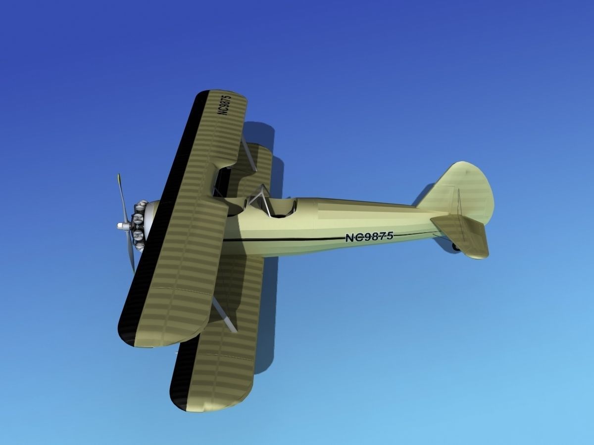 Stearman PT-17 Kaydet V09 3D model_7