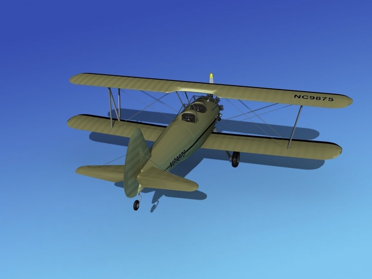 Stearman PT-17 Kaydet V09 3D model_5