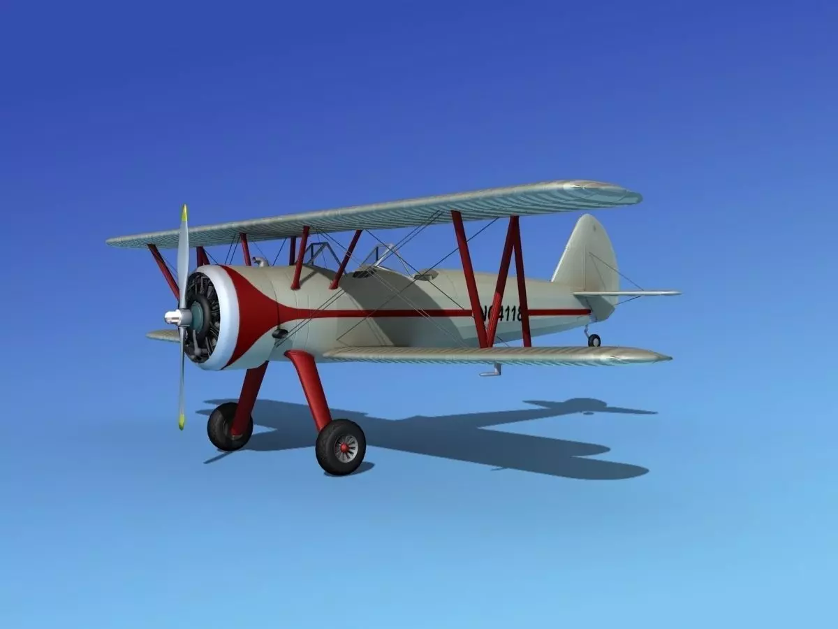 Stearman PT-17 Kaydet V10 3D model